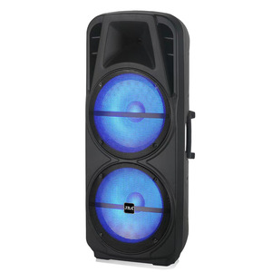 MT-5315 Dual 15-Inch Woofer Portable <b>Bluetooth</b> Speaker With 2 <b>Wireless</b> Mics For Outdoor Karaoke Parties - Product Image 3