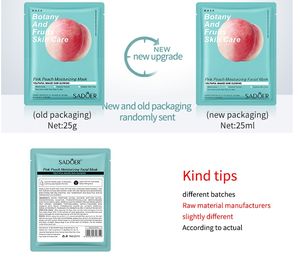 SADOER-mascarilla hidratante suave <span class=keywords><strong>de</strong></span> agua, mascarilla facial hidratante Natural, frescura y frutas, hoja - Product Image 6
