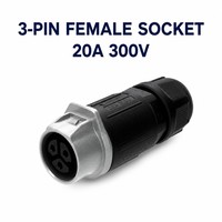 Connecteur étanche IP67 rond mâle-femelle en métal à verrouillage sécurisé anti-mis-insertion MJ20, le plus vendu