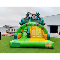 Nouvelle Conception Toboggan Gonflable Commercial en PVC Thème Panda, Vente Directe Usine, pour Enfants et Adultes, Personnalisable pour Location de Fêtes en Extérieur