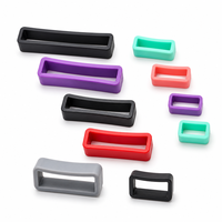 Boucle de bracelet de montre à points fixes, anneau en silicone, support de maintien de bracelet de montre à anneau mobile