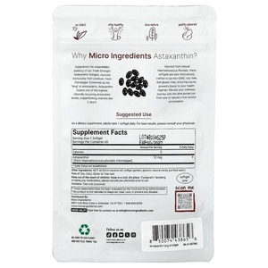 Suplementos Antioxidantes con Astaxantina Derivada de Microalgas Frescas en Cápsulas Blandas, Promueven una Piel y Ojos Saludables y un Bronceado Natural - Product Image 2