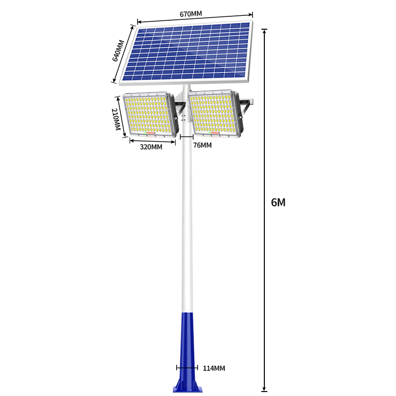Poteau de lampe 6M