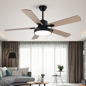 Ventilateur de plafond moderne et contemporain de 52 pouces à 5 pales avec télécommande à grande vitesse à lumière LED Vente en gros pas cher pour chambre à coucher salon - Product Image 2