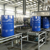 Ligne de production complète de fûts en acier à tête fermée de 200 L, ligne de fabrication de barils métalliques à économie d'énergie pour le stockage de peintures et de produits chimiques