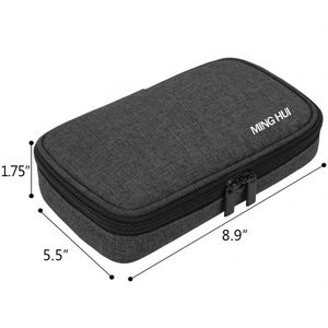 Étui de rangement de voyage personnalisé pour lecteur de glycémie et fournitures d'insuline, en tissu 100 % polyester écologique, personnalisable et économique - Product Image 5