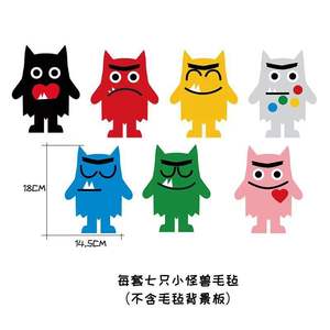 Ensemble de marionnettes en feutre Monstre émotionnel, livre <span class=keywords><strong>d</strong></span>'images, jouet de narration, jouet de couleur <span class=keywords><strong>d</strong></span>'humeur, jouet éducatif pour enfants - Product Image 6