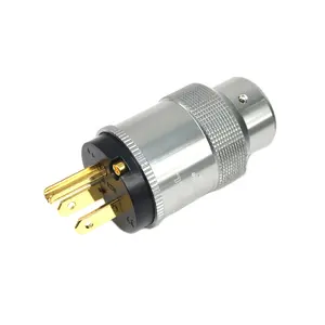 15A 125V AC elektrik jakı YIVO XSSH ses HIFI OEM amplifikatör amerikan standart 3 pin IEC dişi erkek abd priz konektörü