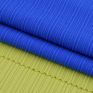 Neuer Frühling/Sommer Eis Seide Plissee Streifen Rahmen Pit Strip gestrickt 4-Wege-Stretch-Stoff für T-Shirt Sommerkleid - Product Image 2