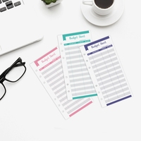 Vente en gros A5/A6 classeur papier 6 trous planificateur budgétaire feuilles de suivi des dépenses recharge de papier à feuilles mobiles organisateur de budget
