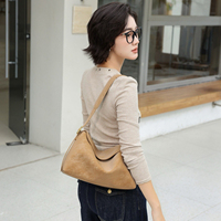 Sacs à bandoulière en cuir véritable style décontracté coréen pour femmes, avec sangles réglables, idéaux pour les trajets quotidiens, les voyages et le shopping – Vente en gros