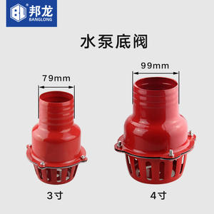 Direct Sales 2-4 Inch Iron Check Valve with Lightweight Plastic Flange Inlet Filter Water <b>Pump</b> Foot Valve Accessories In-Stock - Product Image 4