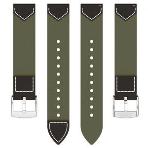 HUANLONG Bracelet de montre en denim 18mm pour femmes et hommes pour Huawei GT5 GT4 41mm Bracelet de montre de luxe respirant personnalisé Bracelet de montre - Product Image 3