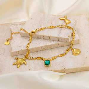 अत्यधिक प्रवृत्ति व्यक्तिगत उच्च गुणवत्ता वाले गैर-फीका पेलेंट 18k सोने की प्लेटेड स्टेनलेस स्टील फैशन गहने - Product Image 2