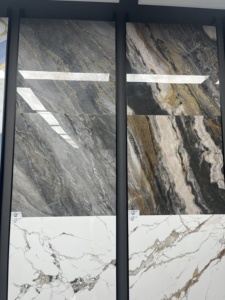 Piastrelle <span class=keywords><strong>in</strong></span> Ceramica Placcate Oro A-DFFUSION - Finitura Lucida e Opaca 800x800mm per Interni, Camera da Letto, Soggiorno, Hotel - Product Image 6