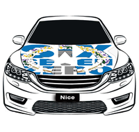 Protection de capot de voiture personnalisée à thème distinctif de Saipan, résistante à l'usure, pour activités de défilé en extérieur