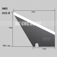 JWEI V切割地毯切割刀钨钢开槽刀片工具J314 J351 J356 J355-A J355-B盒包装合金五金