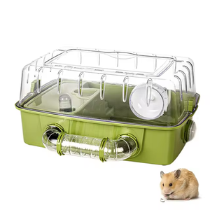 Şeffaf akrilik tünel hayvan evcil hayvan kafesi kafes panoramik ışıklık gine domuz kafesi - Product Image 1