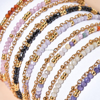 Bracelet trèfle à quatre feuilles plaqué or 18 carats de haute qualité, bijoux pour femmes, design double face, bracelet fleuri
