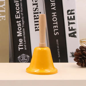 Campana de Navidad Metálica, Campana de Mano para Llamadas, Campanas de Mano Creativas de Madera con Diseño de Santa Claus - Product Image 6