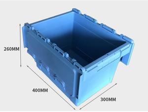 Contenedores de Plástico con Tapa Adjunta para Logística y Transporte, Cajas de Almacenamiento para Almacén - Product Image 6