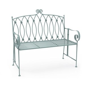 Light Green New- Design Outdoor <strong>Bench</strong> <strong>Garden</strong>,Metal <strong>Concrete</strong> <strong>Garden</strong> <strong>Benches</strong> - Product Image 1
