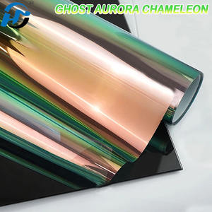 Coloré caméléon Aurora vert PET teinte solaire <span class=keywords><strong>Film</strong></span> de Protection de pare-brise 64% VLT voiture avant fenêtre arrière Anti-UV isolation thermique - Product Image 6