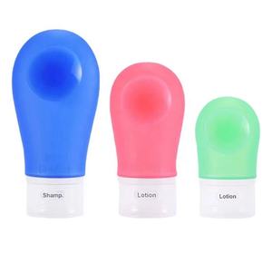 Juego de Botellas de Viaje de Silicona con Ventosa, 37ml/60ml/89ml, Capacidad Personalizada, a Prueba de Fugas, para Champú, Loción, Pelucas y Cuidado Facial - Product Image 5