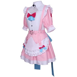 Femme Anime Vtube Yuuki <span class=keywords><strong>Sakuna</strong></span> Cosplay Maid Pink Costume IDOL-007 - Product Image 3