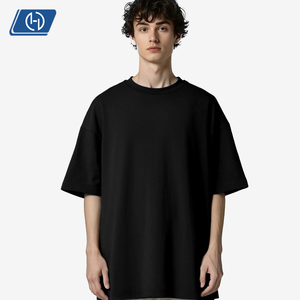 <span class=keywords><strong>T</strong></span>-shirt Oversize da Uomo 275G in Cotone Lavato Tinta Unita Tonalità Terra, Maglietta Casual Estiva Streetwear - Product Image 1