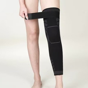 Mangas de rodillera de punto de nailon para baloncesto, fútbol, correr, compresión de pierna completa para dolor articular y artritis - Product Image 4