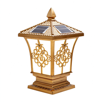 Lampes solaires de jardin haut de gamme IP65 étanches, lampes à capteur de mouvement pour poteaux, lampes solaires LED pour piliers avec télécommande