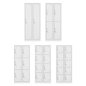 Armario Metálico de 5 Niveles, Tipo Vertical, Resistente al Fuego, para Almacenamiento en Oficinas y Dormitorios - Product Image 4