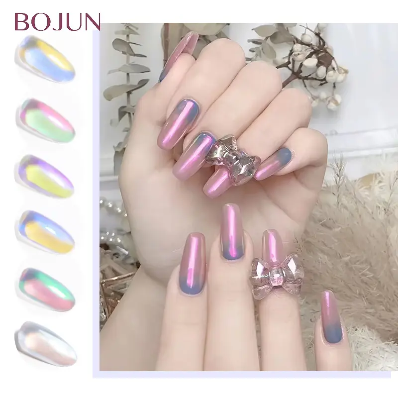 BOJUN Ice Satin Chrome Pigment for nail art decoration