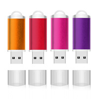 Clé USB en métal multicolore populaire 4 Go 8 Go 16 Go Clé USB 32 Go 64 Go Clé USB 2.0 Pen Drive U Disk