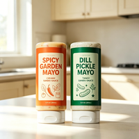 Bouteilles souples de 12 oz pour sauces, récipients à vinaigrette avec couvercle rabattable, distributeurs étanches pour miel, ketchup, sirop et sauces liquides