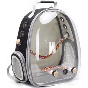 Muestra Gratis: Mochila Transportadora para Pájaros, Jaula para Pájaros Pequeños y Medianos, Periquitos, Cacatúas, Cápsula Espacial Transparente - Product Image 1