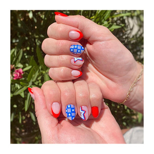 Les dernières tendances en matière de faux ongles longs de style européen et américain, forme cercueil, à presser - Product Image 3