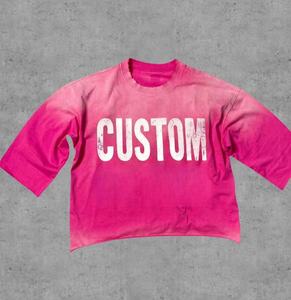 T-shirt ample à col rond vintage 100 % coton délavé à l'acide - Product Image 2