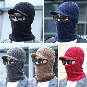 <span class=keywords><strong>Cagoule</strong></span> d'hiver unisexe, tricoté, en laine, chaud, en peluche thermique, <span class=keywords><strong>casquette</strong></span> de neige, masque Ninja, unisexe, pour hommes et femmes, nouvelle collection 2020 - Product Image 6