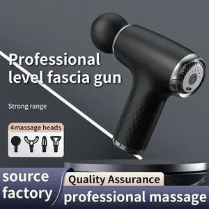 Pistola de massagem portátil poderosa para uso corporal, pistola de massagem de vibração muscular, pistola de velocidade portátil