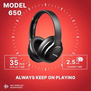 Auriculares Inalámbricos KYPTEC 650 ANC con Cancelación Activa de Ruido, Diseño Ligero para el Trabajo y Viajes - Product Image 4