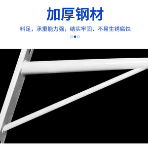 Soporte de aluminio para farola solar de 1 m con brazo en A para alumbrado público - Product Image 3