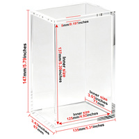 Boîtier magnétique en acrylique ETB, étui rigide transparent pour booster TCG, conteneur de présentation empilable anti-poussière pour cartes à collectionner, jeu TCG