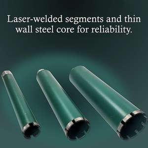 Forets à noyau turbo diamant agressif DZ avec pointe en V pour parpaings de maçonnerie en béton - Product Image 4