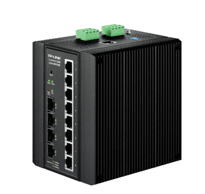 Commutateur Ethernet industriel géré de couche 3 TP-LINK TL-SH5412, huit ports Gigabit RJ45, 4 ports SFP+ 10G pour l'automatisation industrielle - Product Image 1