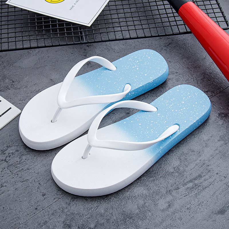 2023 Gradient Flip-flops Women Summer Beach Shoes Non-slip Flip-flops Slippers