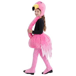 Flamingo Animal Costume For Kids Pink Inflatable Cosplay Outfit Party Performance Costume Age 5-7 Years - Product Image 3