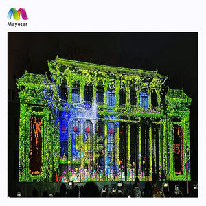 Écran de projection holographique transparent pour bâtiments publics, projection <span class=keywords><strong>interactive</strong></span>, contenu gratuit, projecteur holographique extérieur - Product Image 6