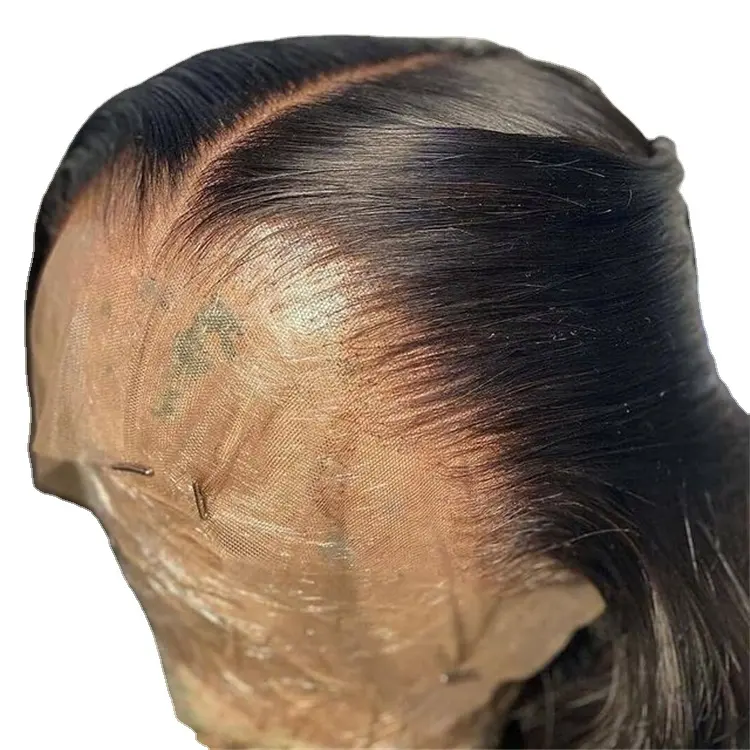Parrucche brasiliane all'ingrosso del merletto del HD dei capelli, parrucca trasparente del pizzo con i capelli del bambino, parrucche brasiliane vergini dei capelli umani per le donne nere